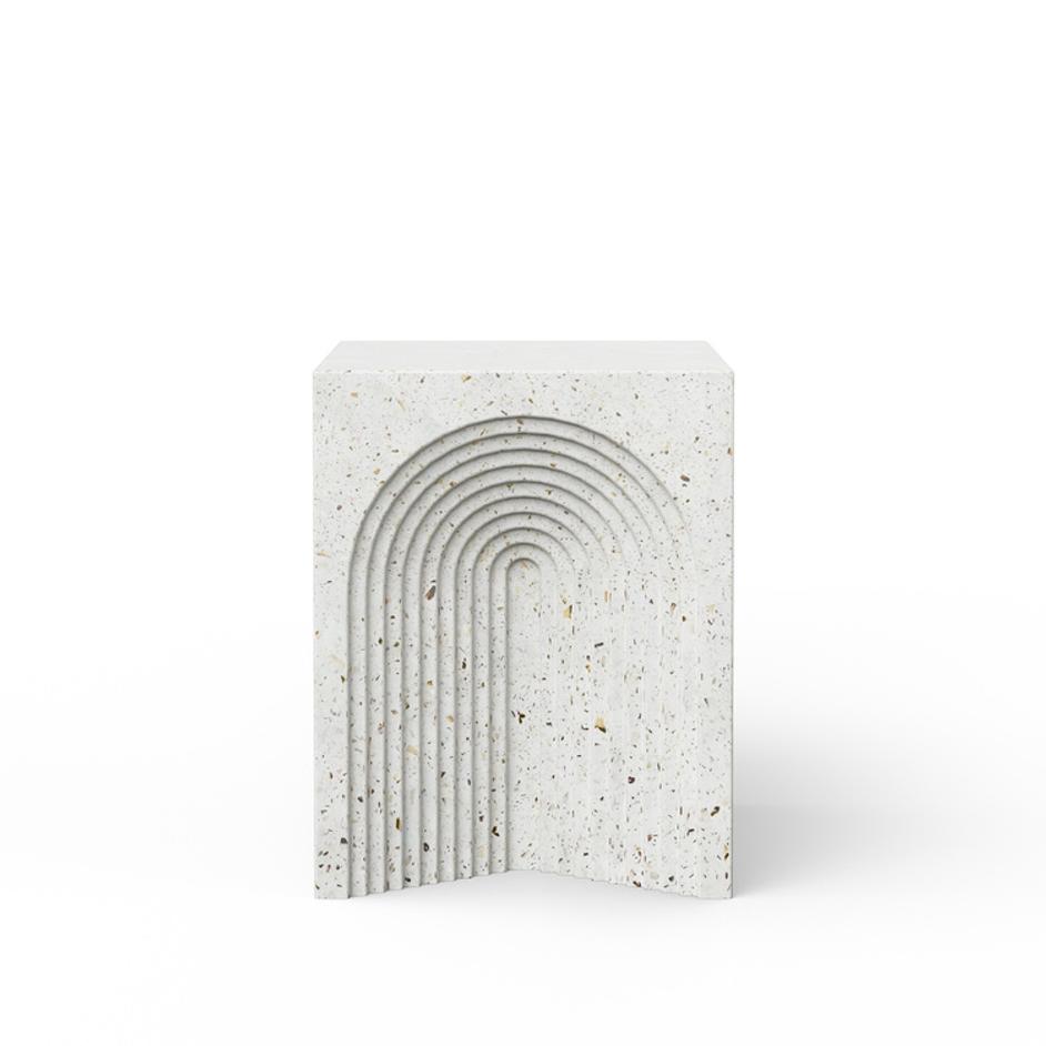 Orion Ivory Stool by Urbia Imports