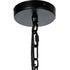 Malone Pendant In Clear Reeded Glass-Jet Black-Black Cord by Four Hands