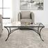 Alayna Black Metal & Glass Coffee Table by Uttermost