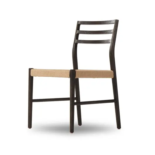 Glenmore Woven Dining Chair In Light Carbon by FOUR HANDS