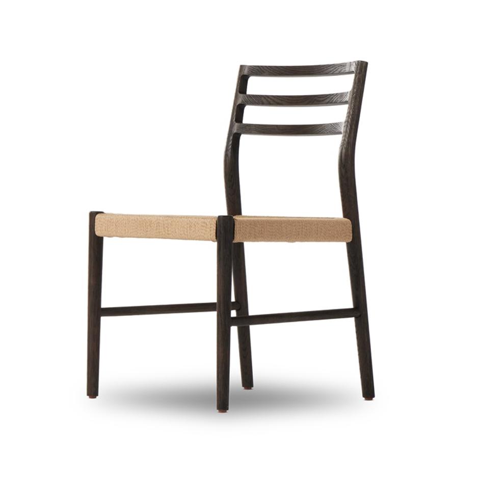 Glenmore Woven Dining Chair In Light Carbon by FOUR HANDS