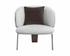 GARRY LOUNGE CHAIR - SAN REMO WINTER CLOUD / MEG ASH by Sunpan
