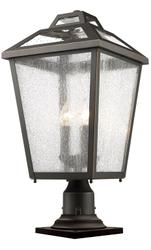 Bayland 3 Light Outdoor Pier Mount Light in Oil Rubbed Bronze Finish by Z-Lite