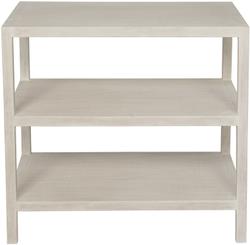 2 Shelf Side Table, White Wash by Noir Furniture