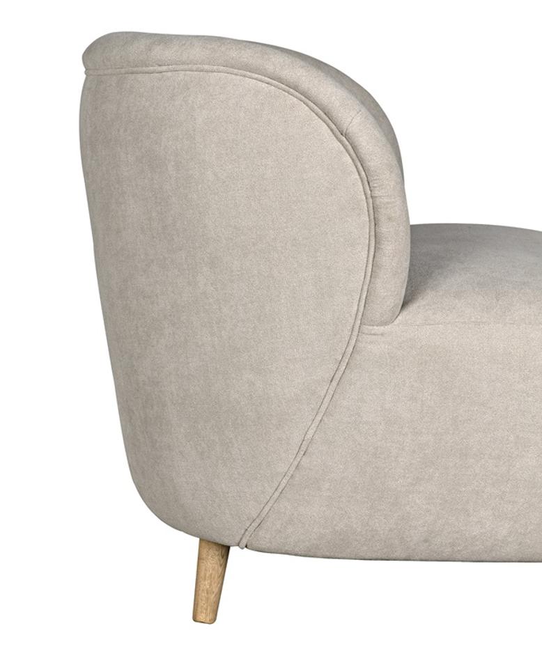 Laffont Chair with Wheat Fabric by Noir Furniture