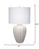 Seraphina Ceramic Table Lamp with Linen Shade by Jamie Young