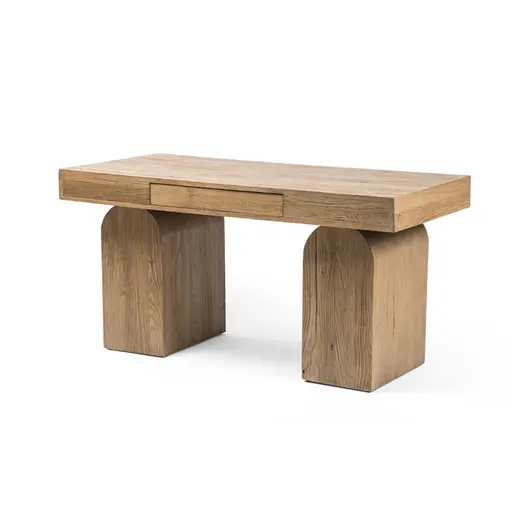 Keane Desk In Natural Elm by FOUR HANDS