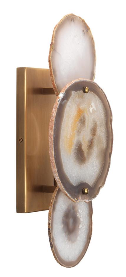 Trinity 1-Light Agate Wall Sconce by Jamie Young