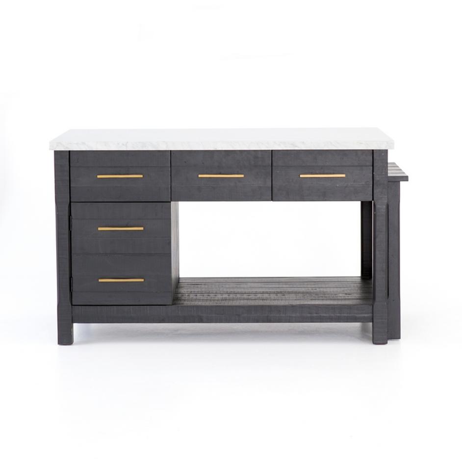 Ian Kitchen Island-Black Acacia by FOUR HANDS