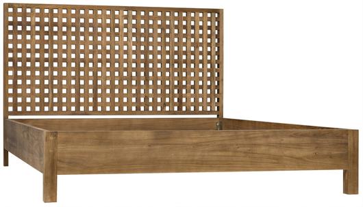Quinnton Bed, Queen, Teak by Noir Furniture