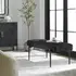 Olivier Modern Black Bench by Uttermost