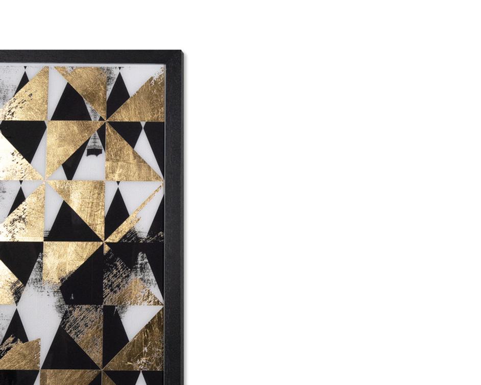 OVERPRINT (SET OF 2) - 38" X 48" - BLACK FRAME by Sunpan