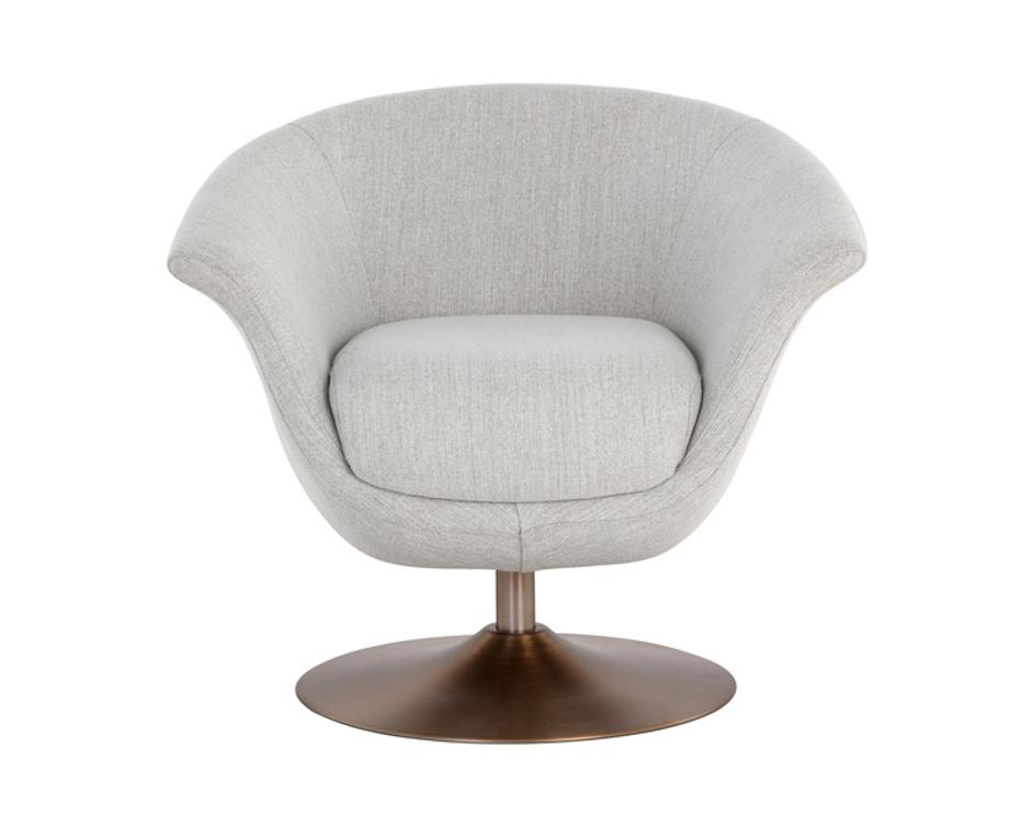 CARINE SWIVEL LOUNGE CHAIR - MINA TAUPE by Sunpan