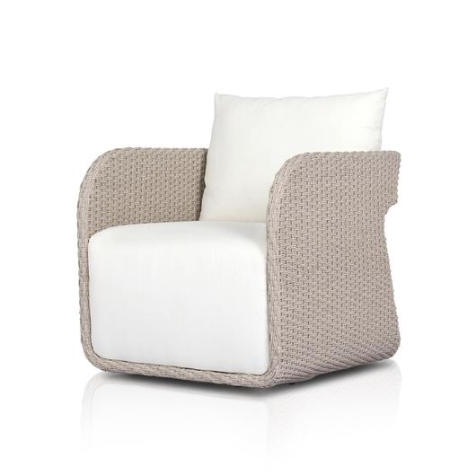 Geneva Outdr Swivel Chair - Arashi Salt by Four Hands