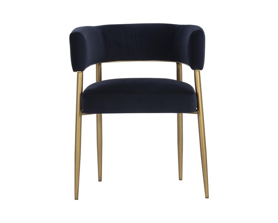 Maestro Dining Armchair - Abbington Navy by Sunpan