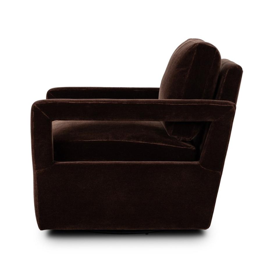 Olson Swivel Chair - Monte Chocolate by Four Hands