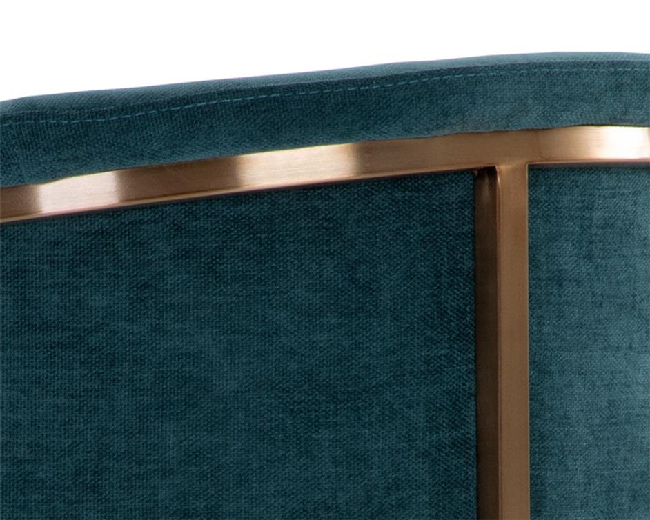 MARRIS DINING ARMCHAIR - GOLD - DANNY TEAL by Sunpan