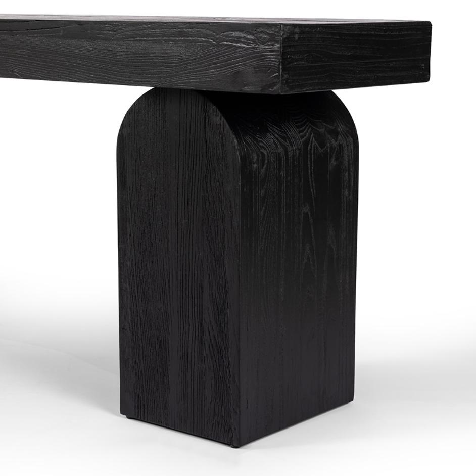 Keane Console Table In Black Elm by FOUR HANDS