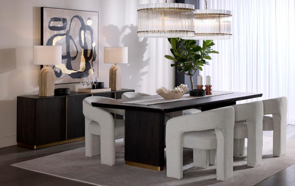 ISIDORE DINING ARMCHAIR - ERNST SANDSTONE by Sunpan