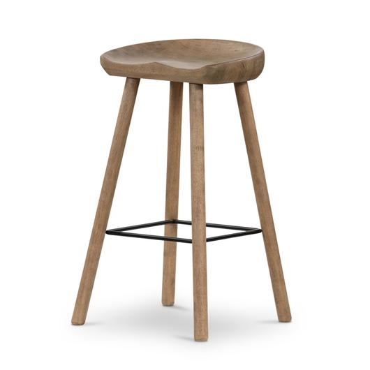 Barrett Stool In Natural Matte In Bar by FOUR HANDS