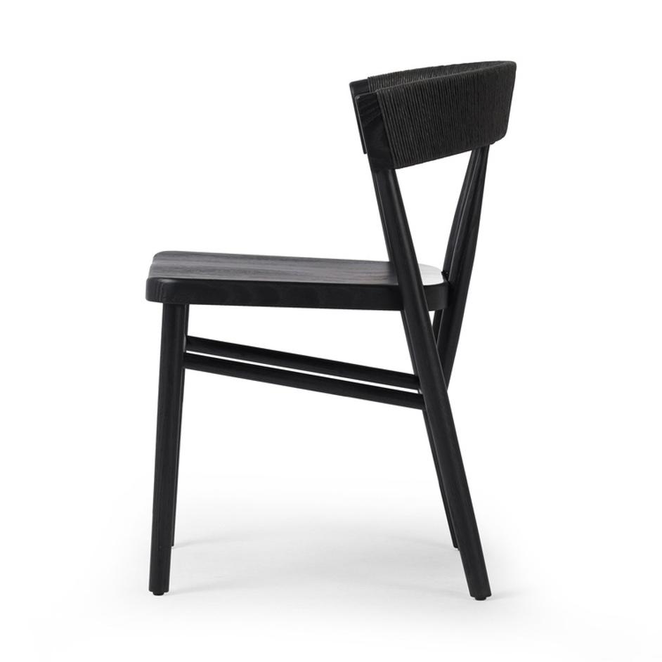 Buxton Dining Chair - Black Rush by Four Hands