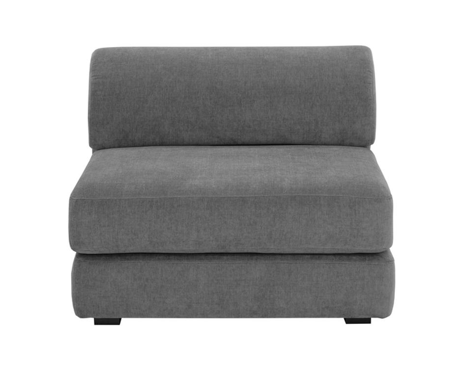 HARMONY MODULAR - ARMLESS CHAIR - DANNY DARK GREY by Sunpan