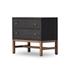 Fiona Nightstand In Black Raffia by FOUR HANDS