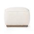 Sinclair Square Ottoman In Knoll Natural by Four Hands