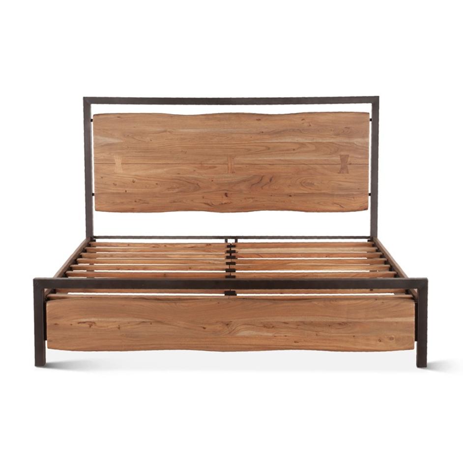 Aspen Queen Bed, Smoked Acacia by Home Trends & Design