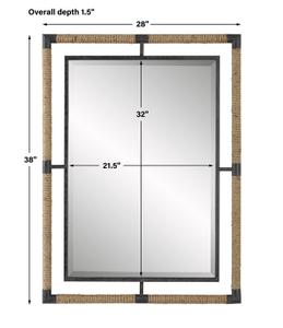 Melville Iron & Rope Mirror by Uttermost
