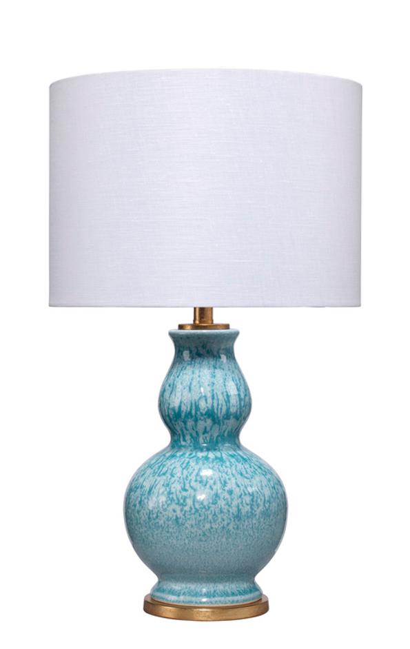 Whitney Ceramic Table Lamp, Blue by Jamie Young
