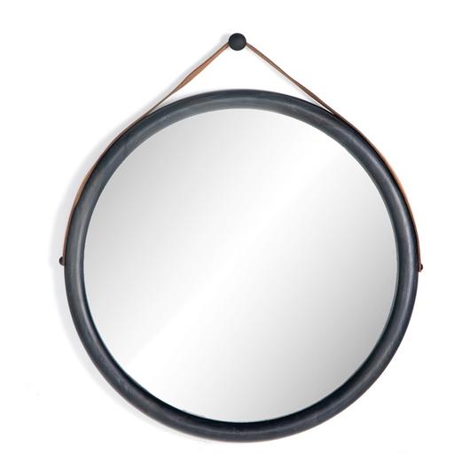 Des Mirror In Black Wash Poplar by FOUR HANDS
