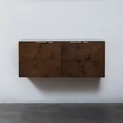 DRIFT SIDEBOARD CABINET IN BLACK METAL TOP by District Eight
