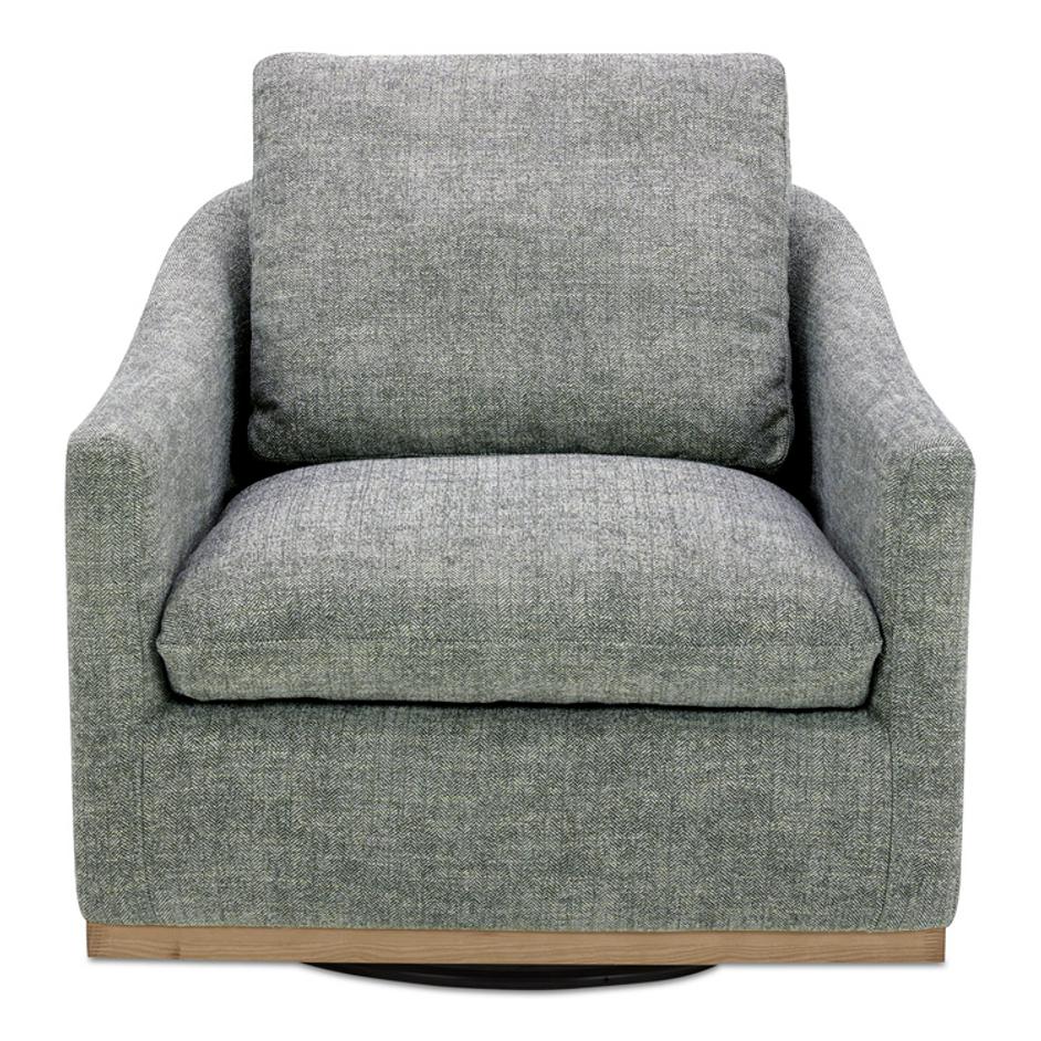 Linden Swivel Chair Slated Moss by Moes Home