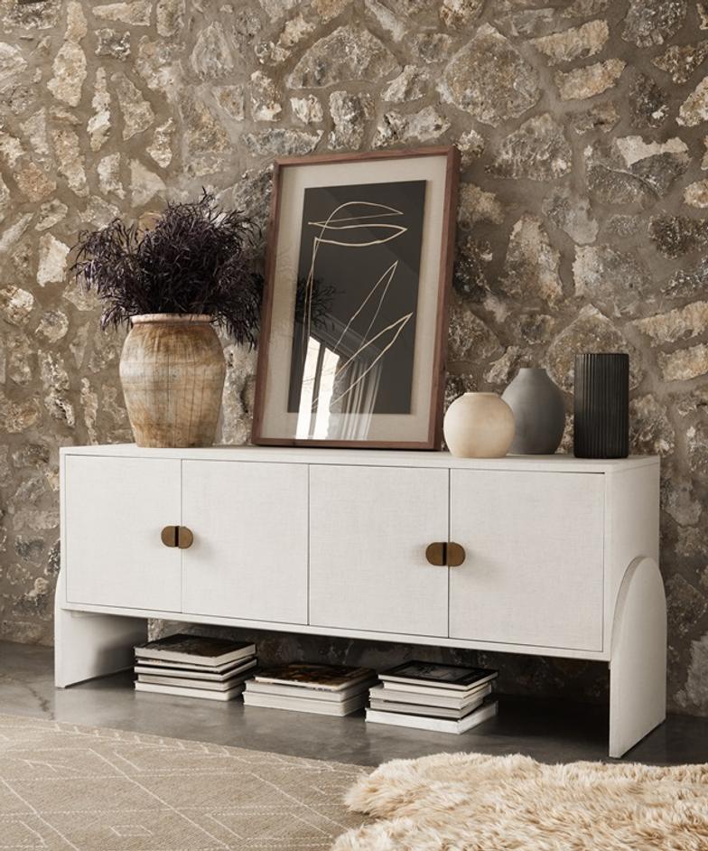 Lalo Lambskin Rug In Beige Lambskin In 3.25X6 by FOUR HANDS