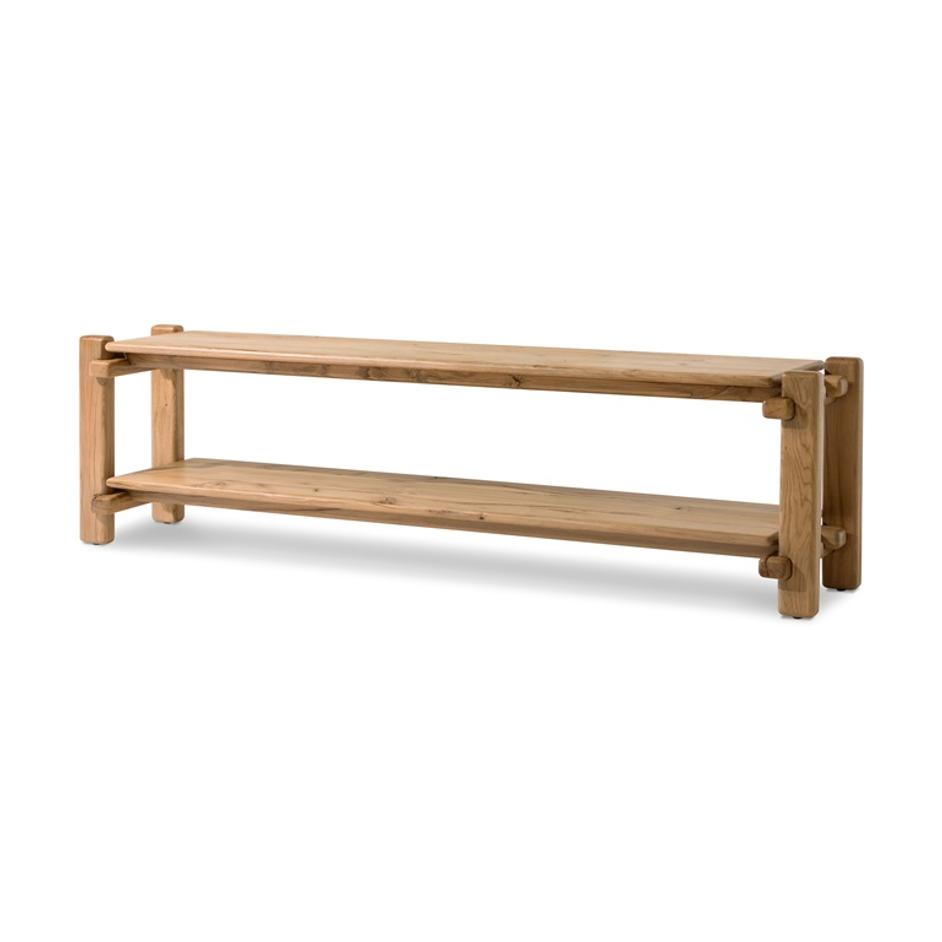 Marcia Low Console Table in French Oak by FOUR HANDS