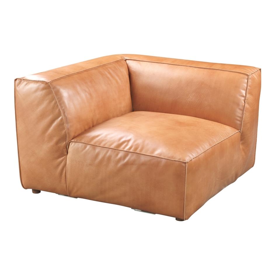 LUXE CORNER CHAIR TAN by Moes Home