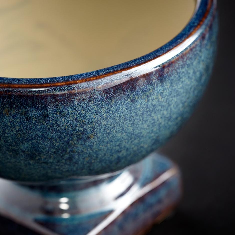 Small Big Sky Planter in Blue Glaze by Cyan Design
