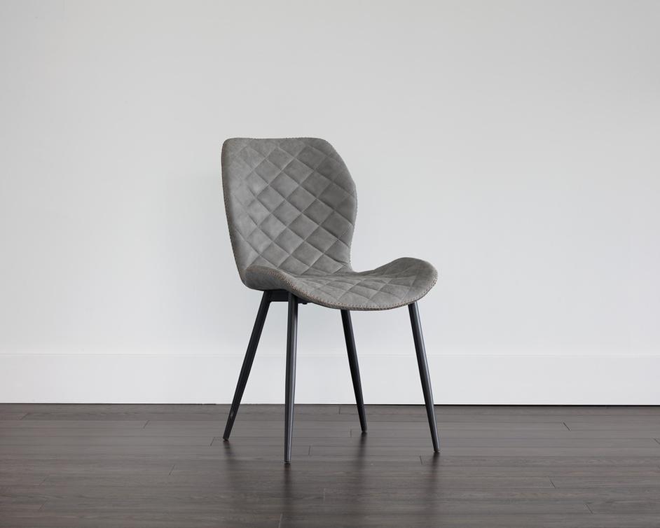 Lyla Dining Chair - Black - Antique Grey by Sunpan