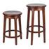 Foxy Swivel Counter Stool, Cinnamon Brown by New Pacific Direct