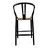 VENTANA COUNTER STOOL BLACK AND NATURAL by Moes Home
