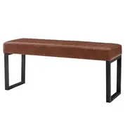 Jasper Bench In Antique Cigar Brown by New Pacific Direct