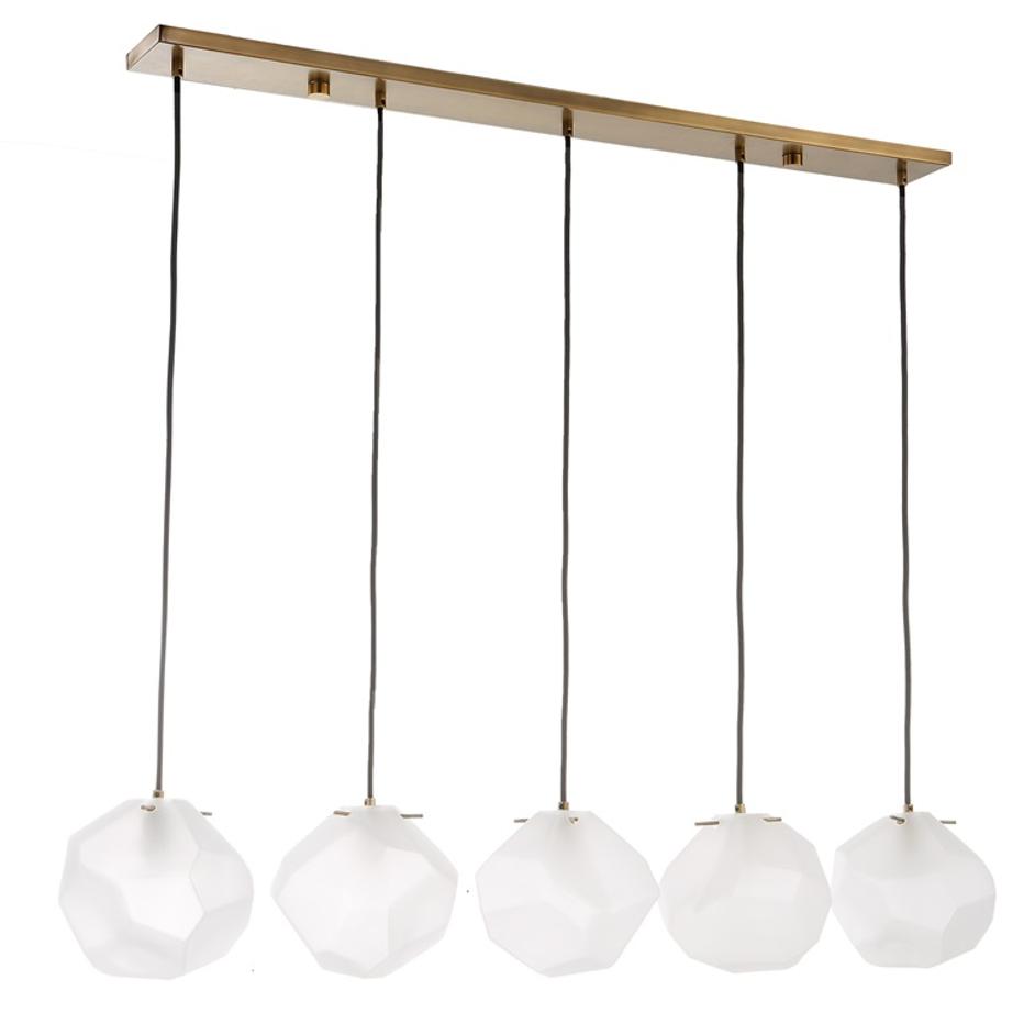 Geodesic 5 Light Linear Pendant by Uttermost