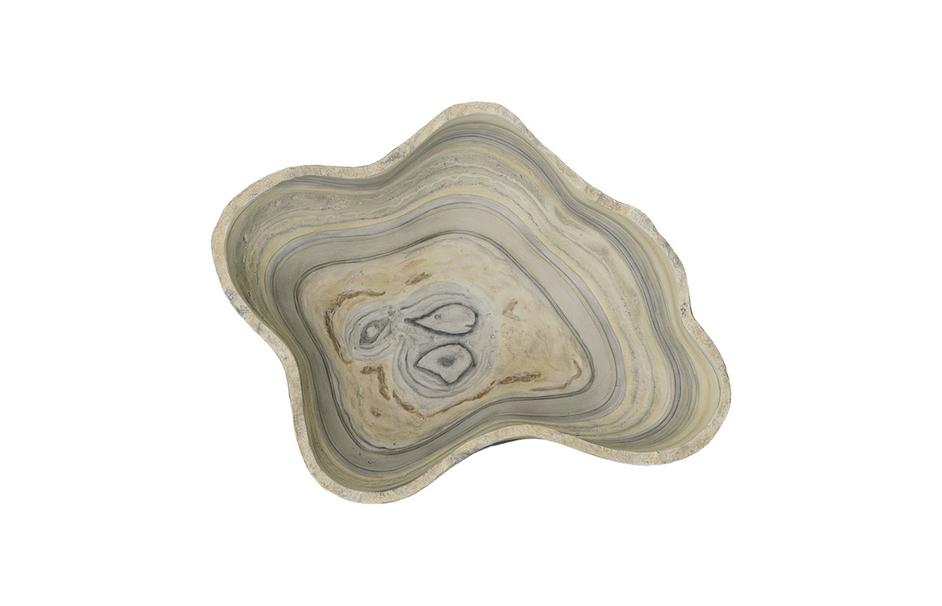 Cast Gray Onyx Bowl, Faux Finish, Medium by Phillips Collection
