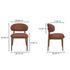 Ellie Dining Chair Rust by Moes Home