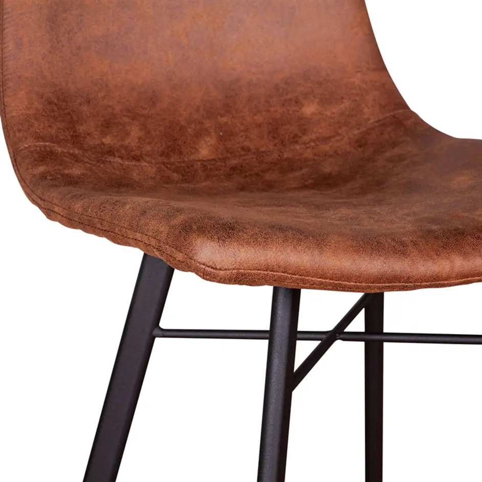 Sam Counter Chair, Trapper Brown by Home Trends & Design