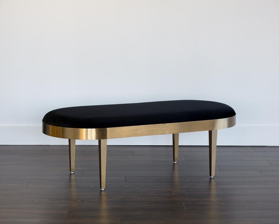 Jolie Bench - Black Sky by Sunpan
