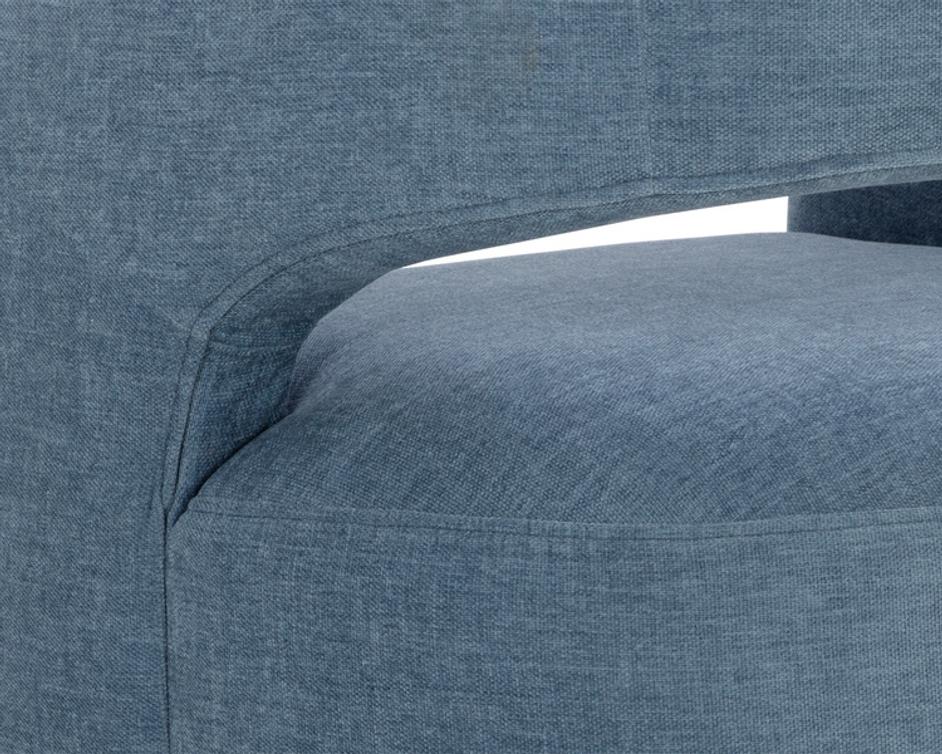 LLORET WHEELED DINING ARMCHAIR - DANNY ICEBERG by Sunpan