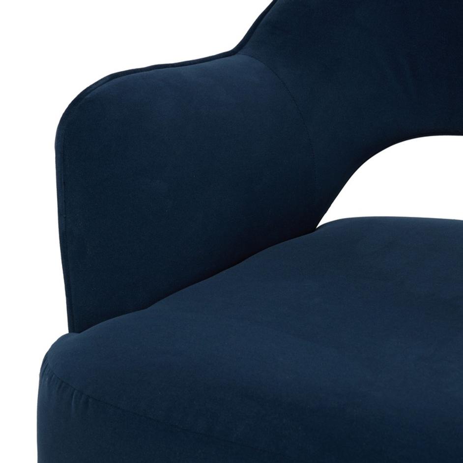 Blythe Swivel Chair - Crypton Henry Navy by Four Hands