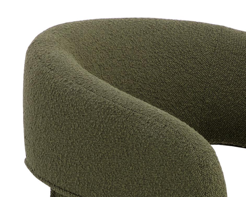 ISIDORE DINING ARMCHAIR - COPENHAGEN OLIVE by Sunpan